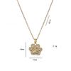 Sweet Cute Cat's-claw Pendant Necklaces for Women Girls Stainless Steel Trendy Romantic Jewelry Accessories Gifts