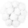 16Pcs Faux Fur Pom Pom Balls Fur Fluffy with Elastic Loop for Hats Shoes Scarves Gloves Scarves Bag Key Chain Charms Accessories
