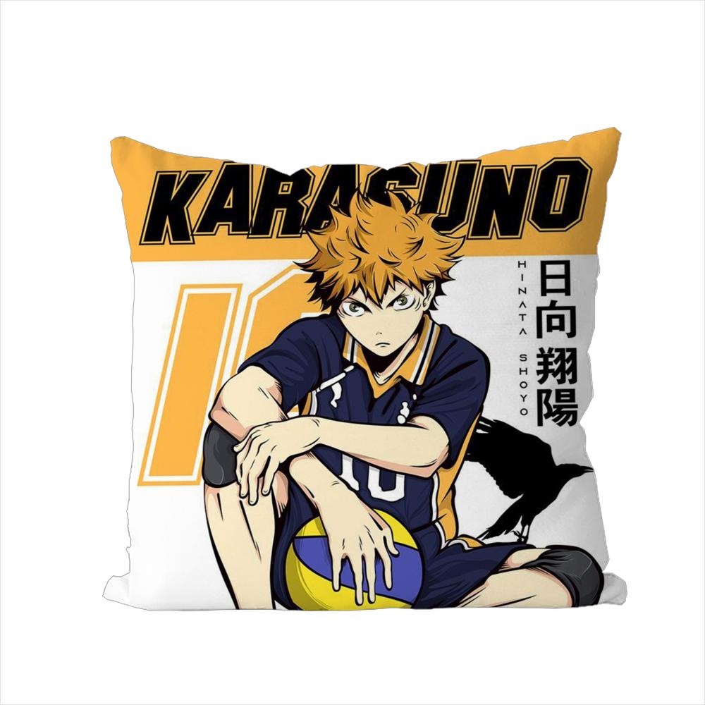 Anime HHaikyu Pillow Case For Car Sofa Decorative Home Doublesided Print Plush Square Throw Pillow Cushion Cover