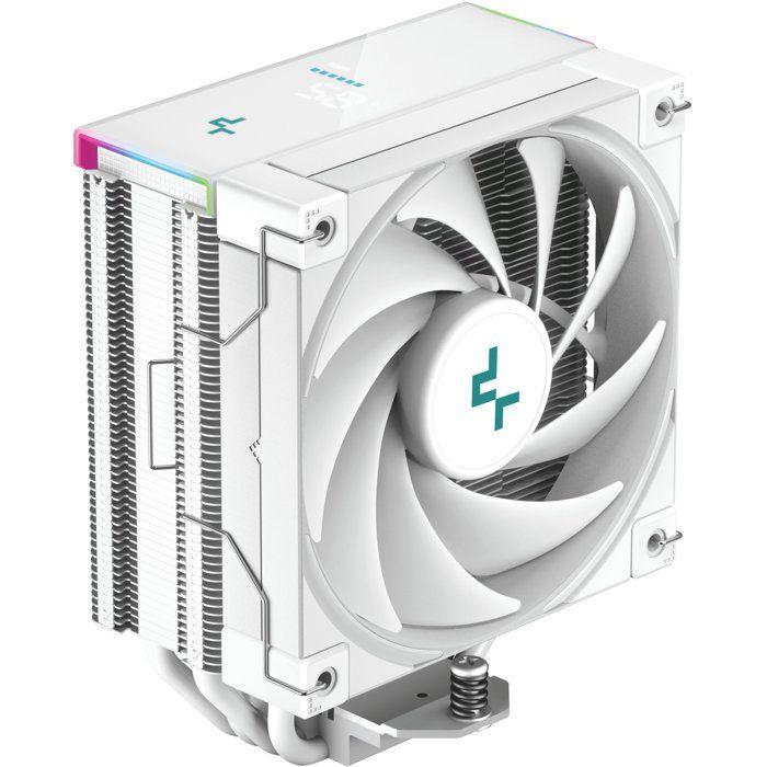 DEEPCOOL - AK400 Digital - R-AK400-WHADMN-G - Ventirad CPU - 120 mm - Blanc - Écran digital et ARGB - 4 Calloducs -TDP 220W