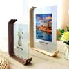 Creative L Shaped Acrylic Wooden Photo Frame Herbarium Display Frame Calendar DIY Photo Picture Frames Desktop Ornament Decor