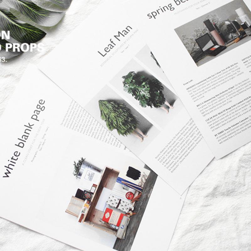 Nordic Minimalist Card Insert for Photography Backgrounds – English Page Design Prop