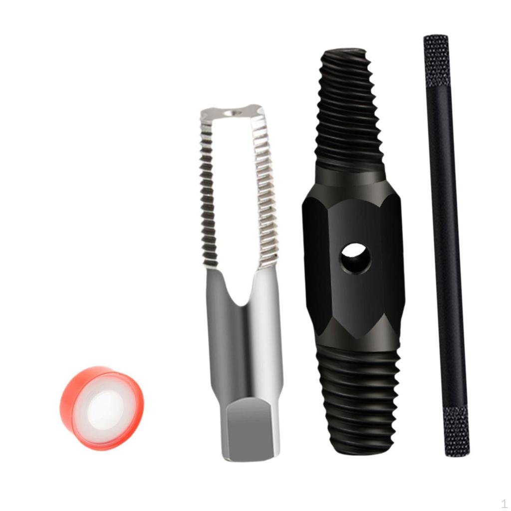2 Pieces Broken Screw Extractor Faucet Damaged Bolt Remover Removal Tool Manual Tap Steel Material