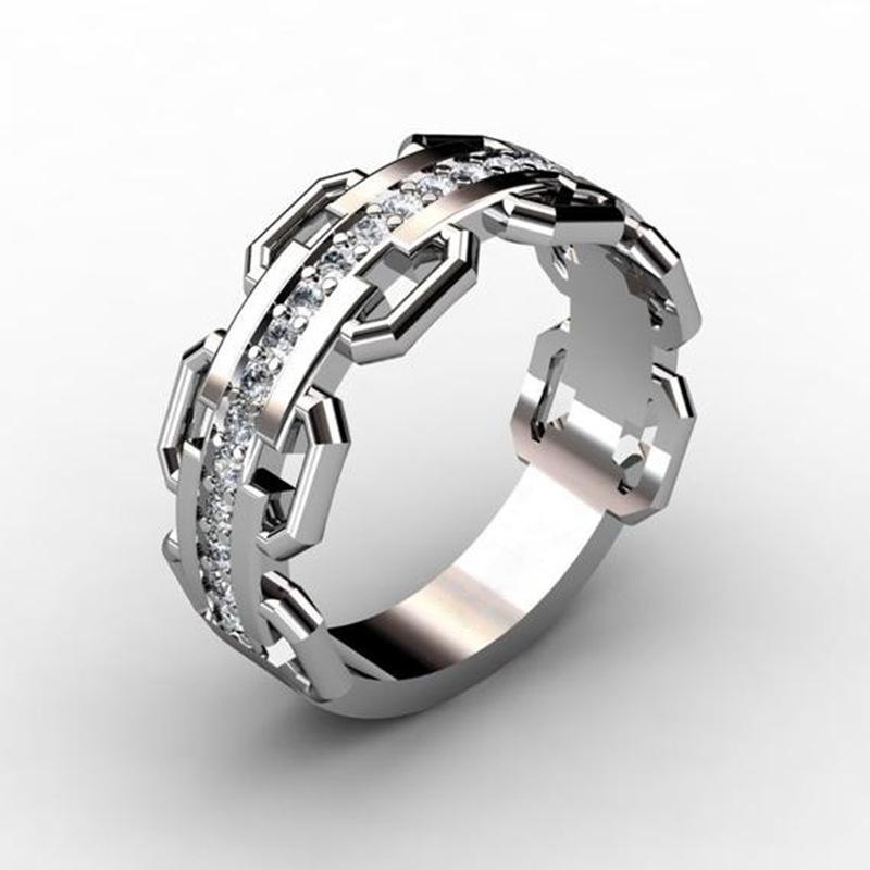 Mei Mary Creative gold-plated diamond ring - fashionable ring for men and women