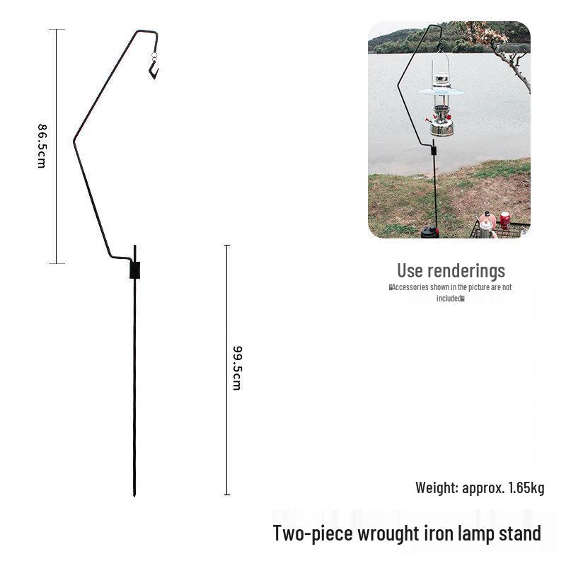 Kepulide Military Green Aluminum Camping Tripod Clothes Rack
