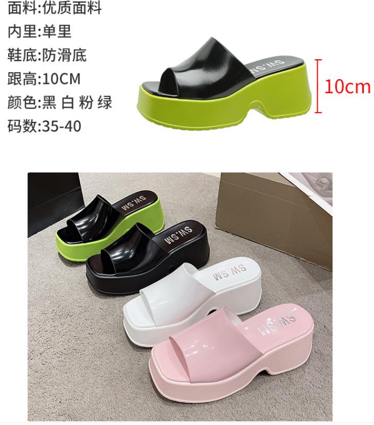 Fashion 2025 New Lady Shoes Multicolor Design Wedges Shoes for Women Platform Shoes High Heels Thick Heel Slingbacks Lady Wedge Sandals