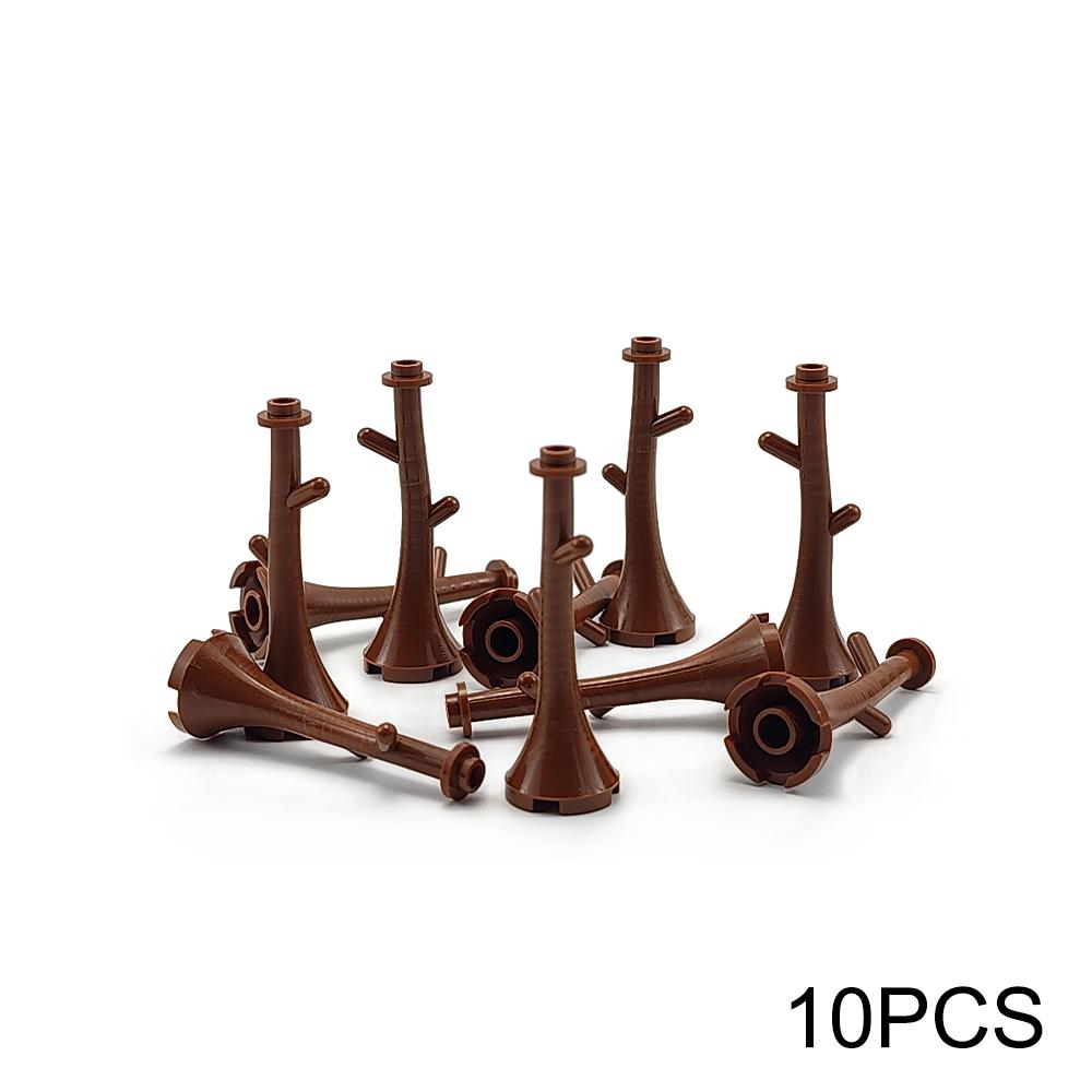 

MOC City Garden Building Block Tree Toy DIY Assembly Pine Coconut Tree Street View Forest Plant Trunk Leaves Grass Accessories