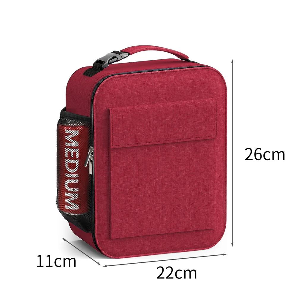 Women Man Thickened Thermal Lunch Bento Outdoor Picnic Insulated Portable Lunch Box Bag Cold Insulation Ice Pack For Ofiice Work