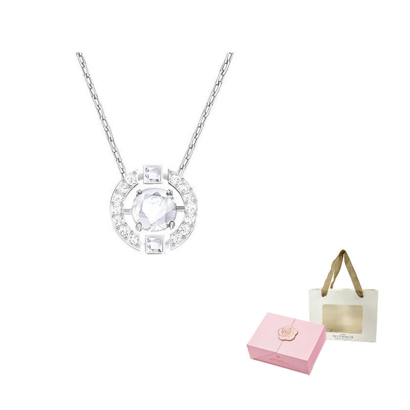 Swarovski Una Faux Crystal Stone Necklaces Womens White F (One Size Fits All)