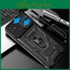Camera Slide Protection Shockproof Lens Case For Xiaomi Redmi 10c 9t 9a 9c Note 11 10 9 Pro 11s 10s 9s Mi 12 Poco M4 M3 Pro X3 Nfc Ring Stand Cover