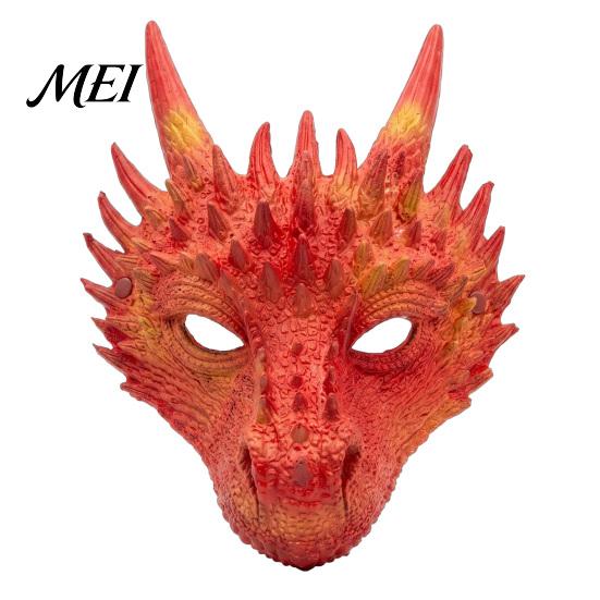 Breathable Cosplay Props for Adults Dragon Masque Adults, Halloween 3D Detailed Comic Exhibition Headgear Full Face Festival, Carnival Masquerade