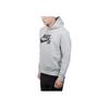 Nike SB Logo Print Pullover Hoodie Men hoodies Gray AJ9733-063