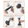 Dog Pooper Scooper Pet Poop Remover with Waste Bag Dispenser Portable Dog Waste Cleanup Tool for Outdoor Walking Camping