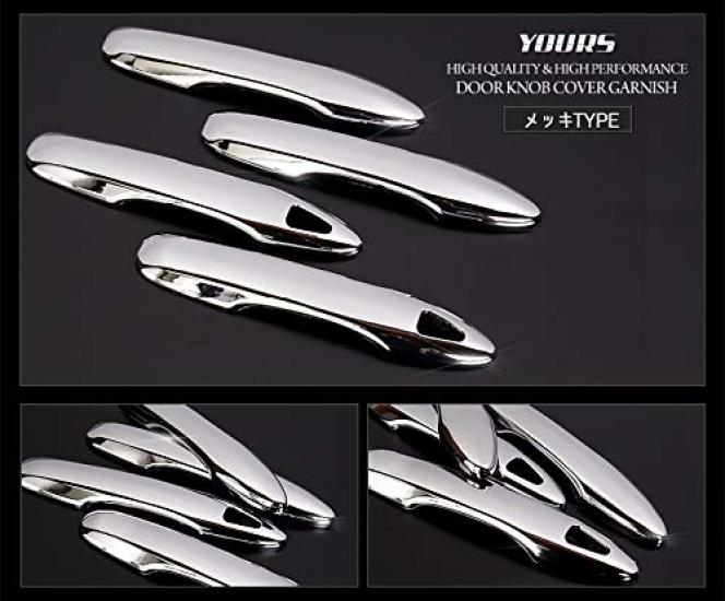 Corolla Sport Door Knob Cover Garnish 4 Pieces Medium YOURS [Plated Type] [Material ABS] yh002-7508 [2]