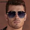 Steampunk Oversized Rimless Pilot Sunglasses Men  Luxury Brand Trendy Oval Metal Punk Sun Glasses Retro Outdoor Shades UV400