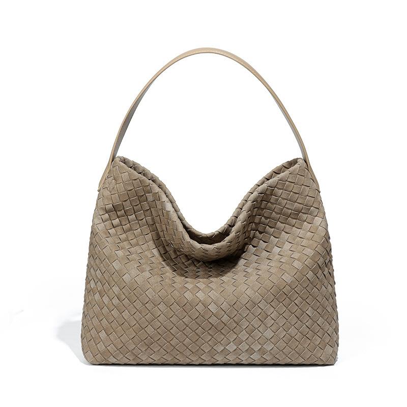 Woven Handbag Casual Underarm Bag Fashionable Texture Versatile Shoulder Bag Retro Matte Large Capacity Commuter Bag Women