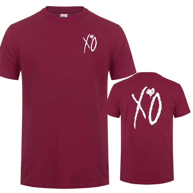 XO The Weeknd Футболка Мужская с коротким рукавом XO Футболка Летняя Хлопок Мужские Топы Футболка LH-336 3XL