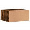 Printer Stand Smoked Oak Finish 49 X 40 X 22.5 Cm Engineered Wood