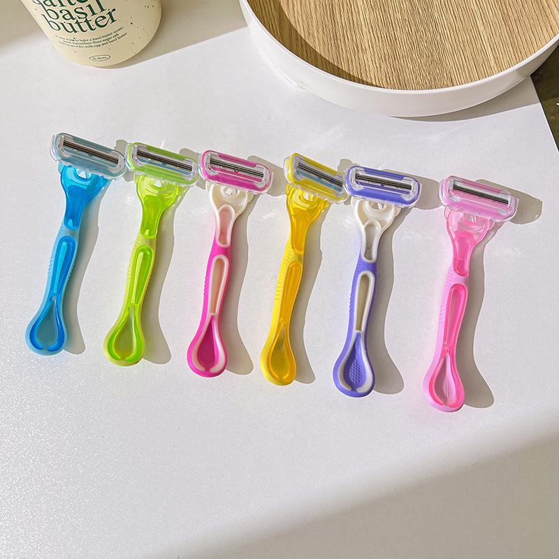 3-Layer Stainless Steel Shaving Razor for Legs & Pubic Hair Removal