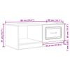 Coffee Table Sonoma Oak 90 X 50 X 37 Cm Engineered Wood