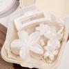 3Pcs Marble Flower Hair Clips Crab Vacation Bohemia Egg Women Hair Claws Barrettes Girls Large Hairpins Hair Accessories