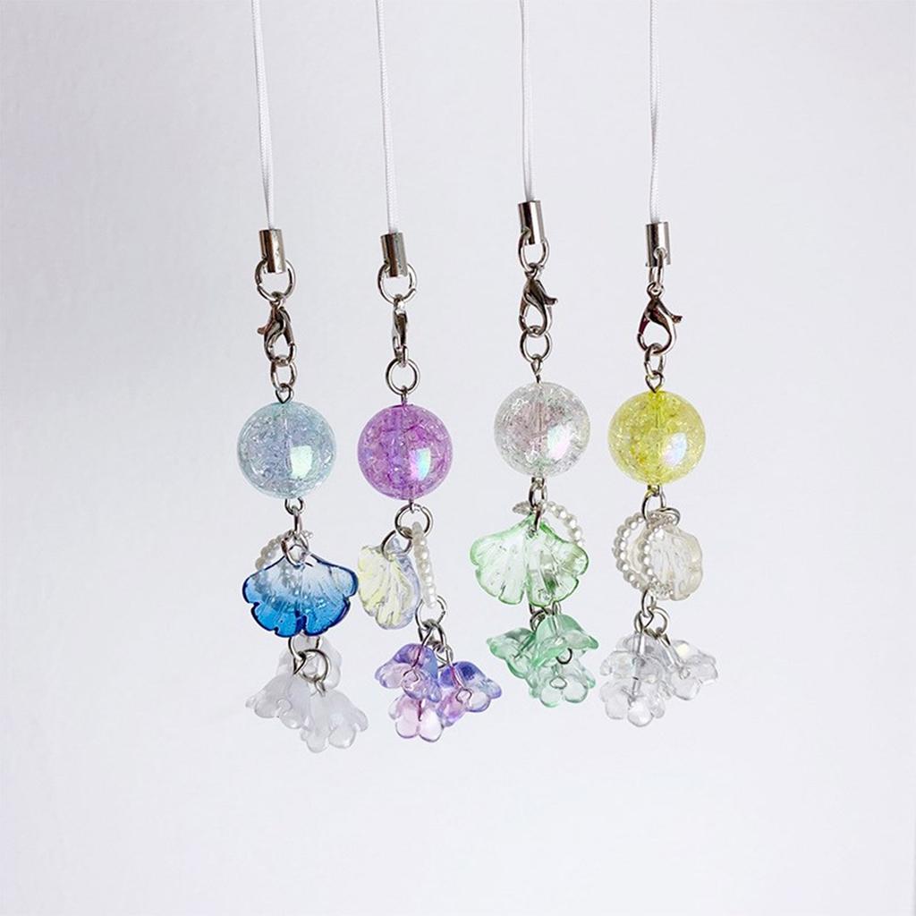 Fashionable Beaded Cellphone Charm Phone Chain Keyring Accessory Personalized Decoration for Fashion Enthusiasts