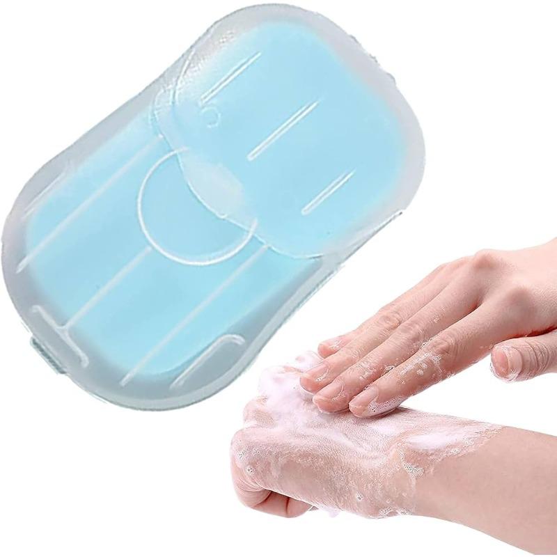 Soap Paper Hand Washing Bath Cleansing Fragrance Sheets Outdoor Travel Sheets Disposable Boxed Soap Portable Mini Paper Soap
