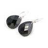 Les Trésors De Lily [C6920] - Silver Earrings 'Linda' Silver Black (rhodium-plated) - 15x12 Mm
