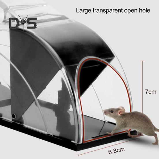 Humane Mouse Trap Indoor 9.9 Inches Live Mouse Traps No Pinched Tails Reusable Rat Trap with Handle for Capturing Mice Alive