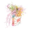 Bird French Fries Toy Colorful Paper Strips Foraging Bamboo Trap Cup Parrot Chewing Toys for Cockatiels Parakeets