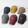 Adjustable Tortoise Embroidery Baseball Cap Cotton Sun Hat Fashion Peaked Cap Outdoor Use