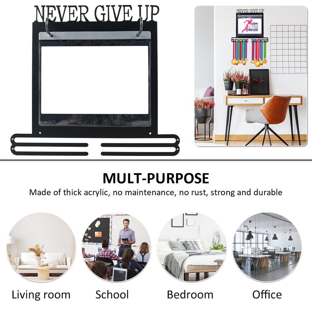 Medal Hanger Display Wall Mounted Run Player Medals Stand Running Marathon Race Sports Home Badge Organizer