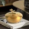 European Light Luxury Creative Metal Tea Can Storage Can Ornament with Lid Ashtray Wedding Gift