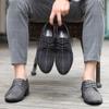 Men's Lightweight Business Casual Shoes Fashion Pointed Toe Lace-Up Formal Shoes Wedding Lattice Shoes Driving Shoes