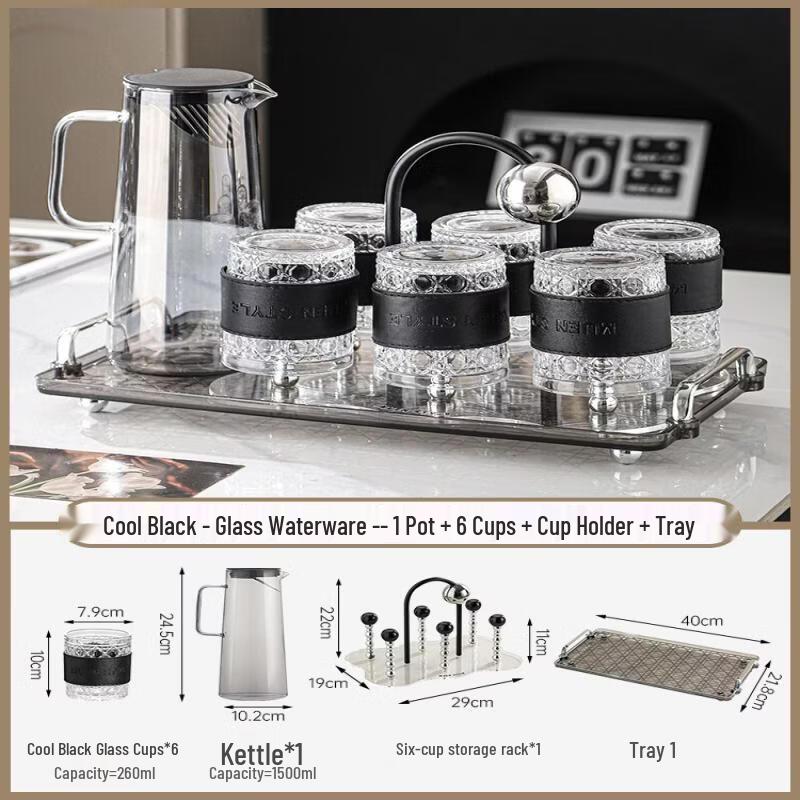 Qiwei Heat-Resistant Glass Drinkware Set
