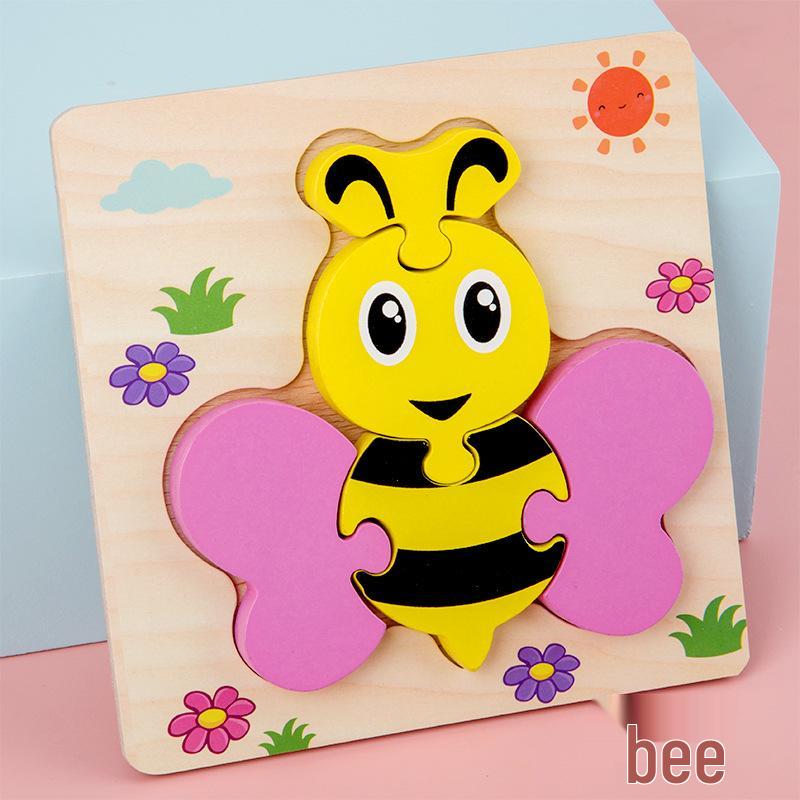 3D Wooden Puzzle Blocks for Toddlers: Educational Snap Fit Toys for Ages 3-6, Boys and Girls