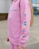 Tracksuit – Warm Girls Hoodie and Pants, Sleeve Print Design, Winter 6314-025-33-5 HC