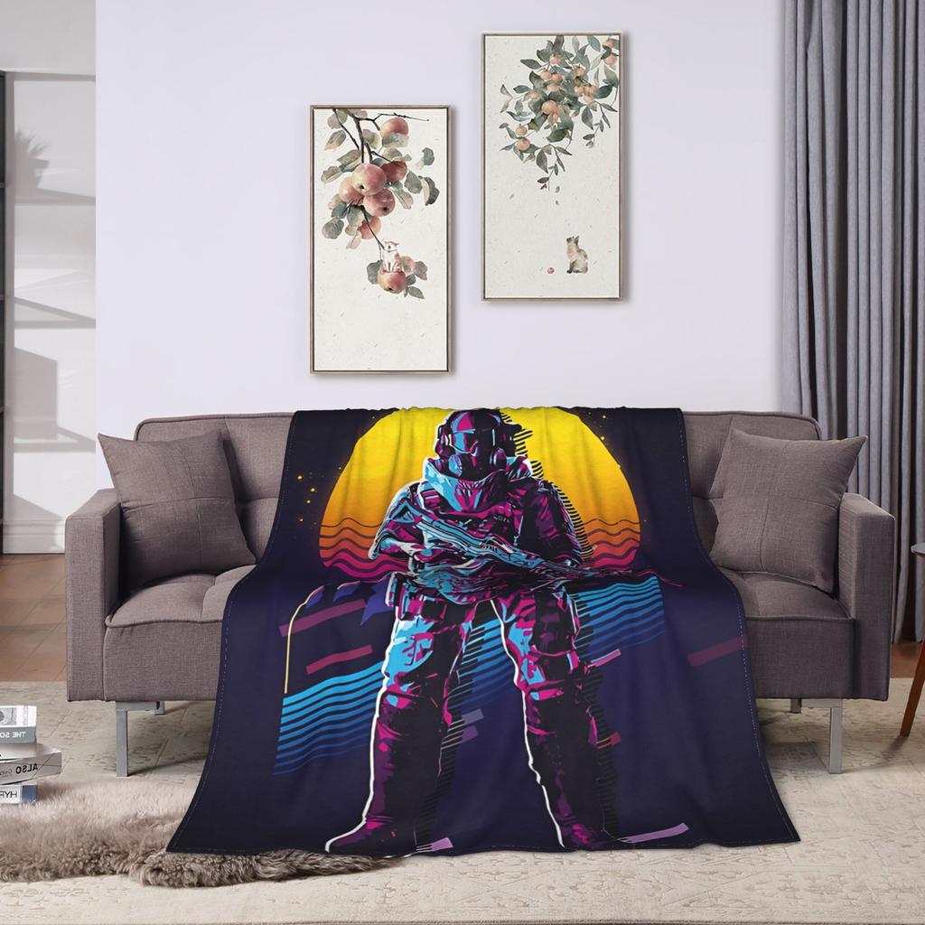 Soft Blanket Travel Office Battlefield 2042 Game Throw Blanket Flannel Bedspread For Living Room Novelty Sofa Bed Cover