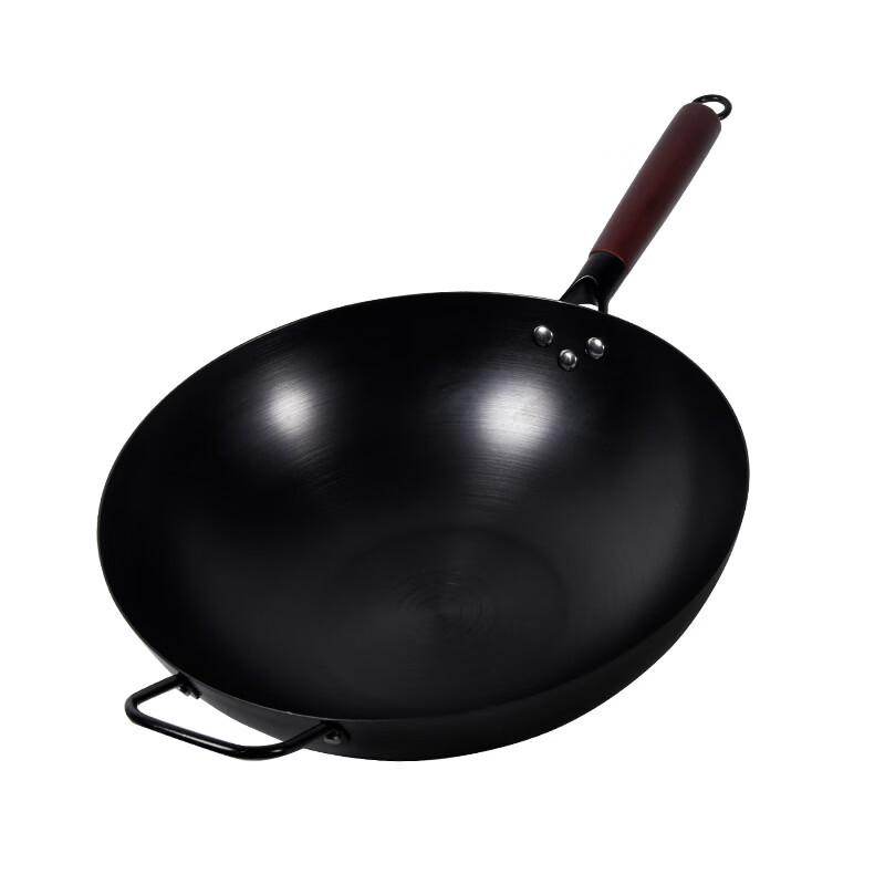 Zhi Shi Non-Stick Flat-Bottom Cast Iron Wok