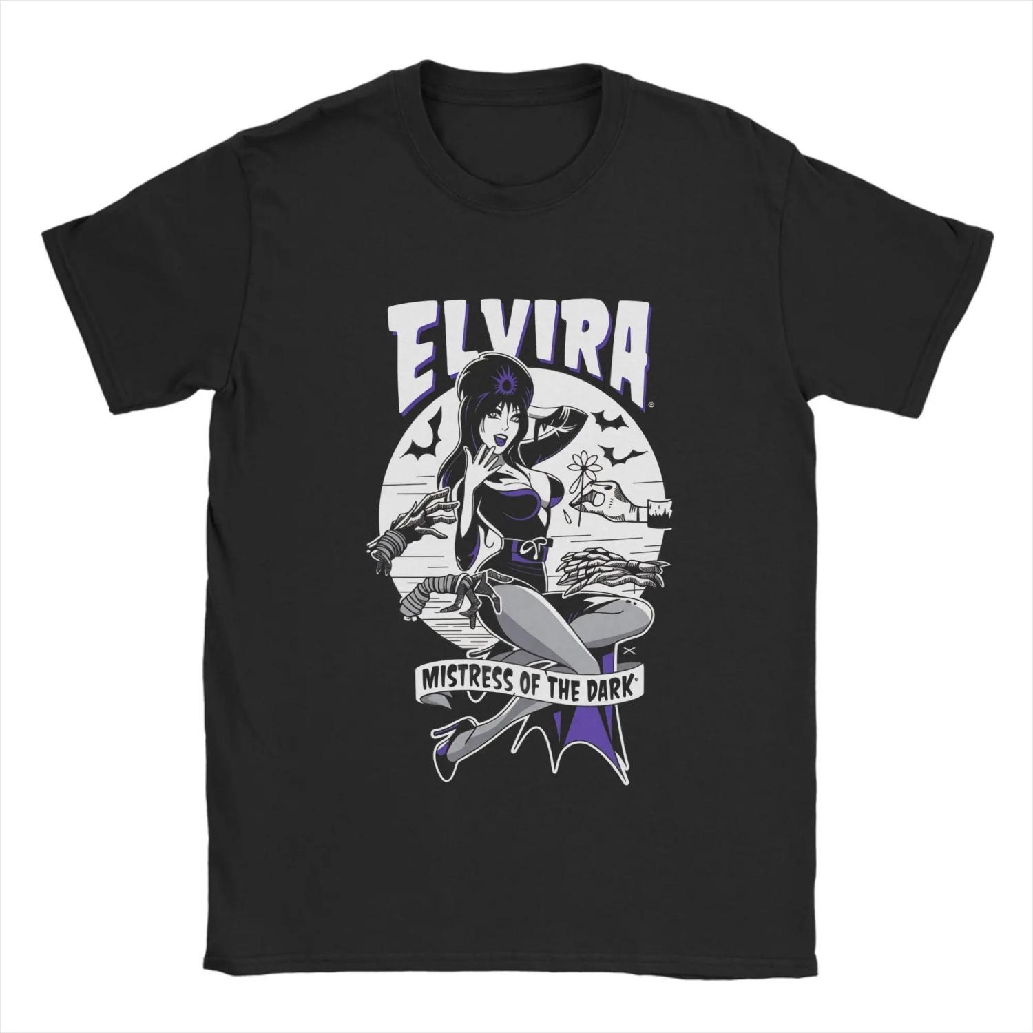 

E-Elviras Ladies Printed T-Shirt - Suitable for Both Men and Women - Men s T-Shirt - Fashionable Casual Short-Sleeved Clothing S чёрный