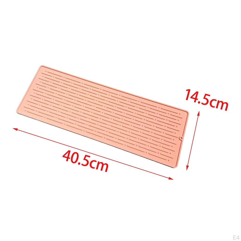 Bathroom Faucet Counter Mat Hangable Dish Drying Sink Protectors Guard Reusable