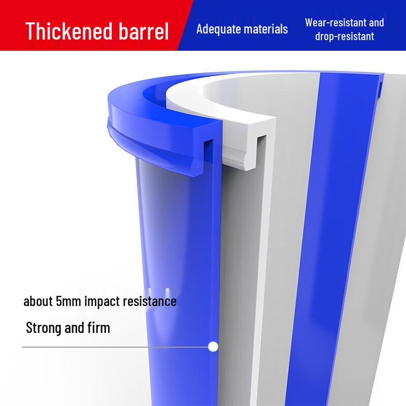 100L Heavy-Duty Round Industrial Plastic Trash Can & Storage Barrel with Lid