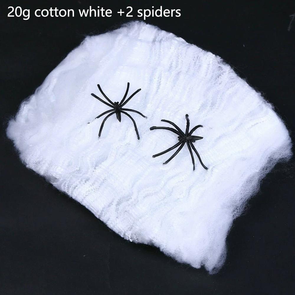 Halloween Decoration Outdoor Spider Web Fake Realistic Scary Ghost Decor Party Props Halloween Bar Decoration