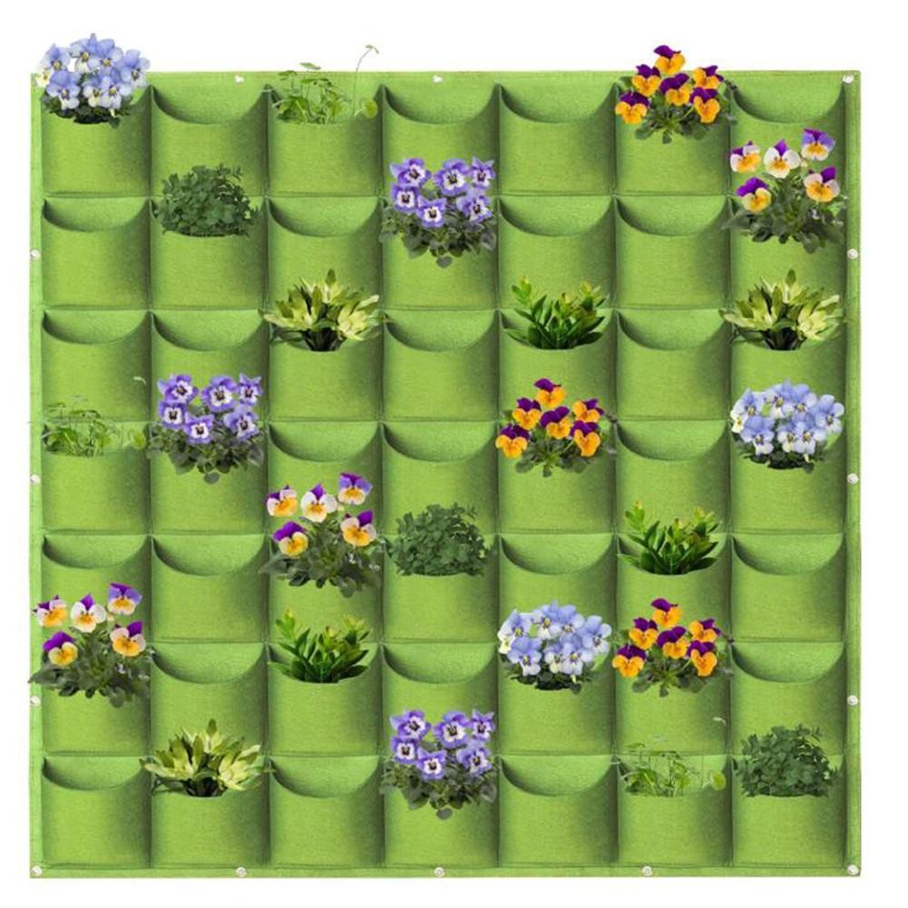 

Декоративные решения для вертикального сада Подвесные фетровые мешки для выращивания для использования в помещении 49 flat mouth