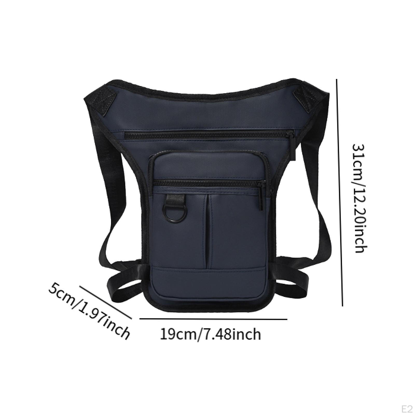 Мужская поясная сумка Hip Fanny Pack Мотоциклетная сумка Drop Leg Pouch Плечо Бедро — фото 2