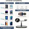 15W 3 In 1 Magnetic Wireless Charger Stand Phone Fast Charging Charger Holder For iPhone 16 15 14 13 Pro Max Apple Watch Airpods