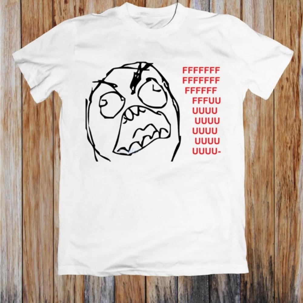 women O-collo Tshirt Estate Tees O-collo Marca Teeshirt Rage Guy Divertente T-Shirt Unisex Harajuku Tee Uomo women T-Shirt Y2K