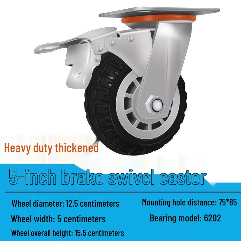 Těžká tichá otočná kolečka (2-8 palců) pro vozíky a malé ruční vozíky