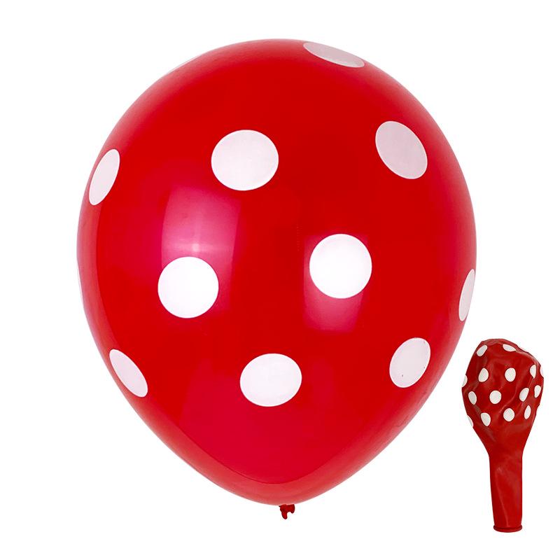 12-Inch Polka Dot Latex Balloons for Birthday, Wedding & Celebration