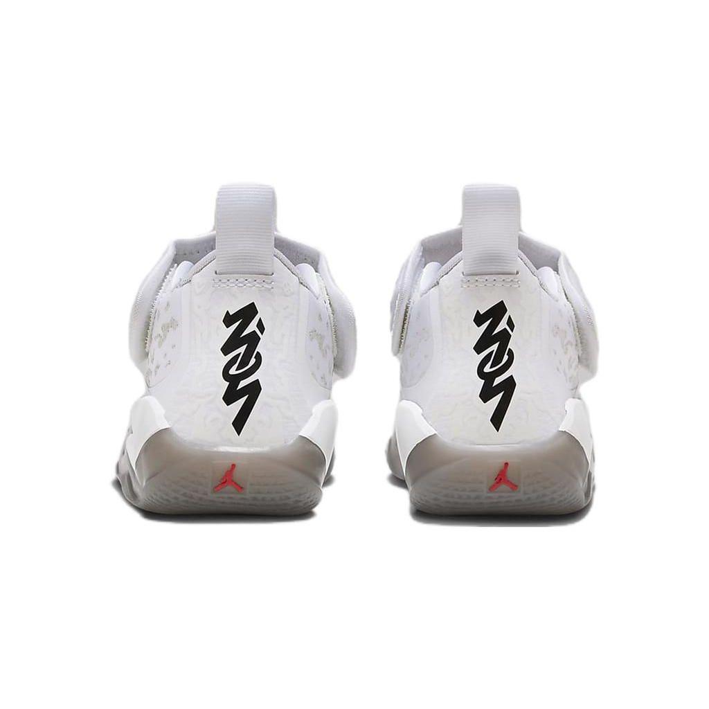 Jordan Zion 3 Fresh Paint (PS) Kids Sneakers White Cement-Grey Pure-Platinum DV3870-106